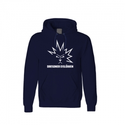 Dresdner Eislöwen - Hoody - Logo - navy - Gr: L