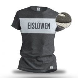 Dresdner Eislöwen - Puff-Druck - T-Shirt - Grau - Gr. XL