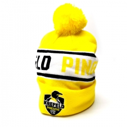 Krefeld Pinguine - Beanie - Krempe+Bommel - Schriftzug