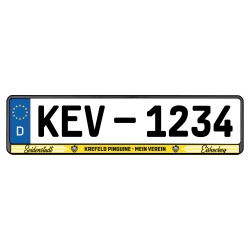 Krefeld Pinguine - Kennzeichenhalter - Seidenstadt