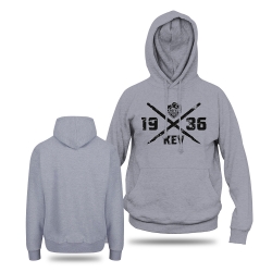Krefeld Pinguine - Hoodie - grey - 1936-Cross - Gr:2XL